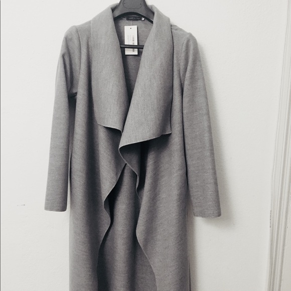 Grey waterfall Mid length coat - Picture 4 of 4